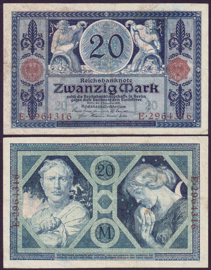 1915 Germany 20 Mark L000141